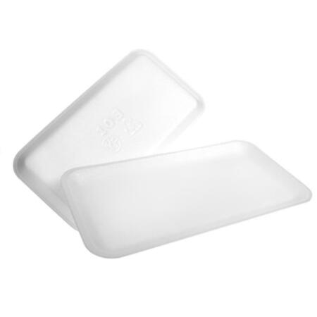 DYNE-A-PAK 10S White Foam Meat Tray, 500PK 201010SW00